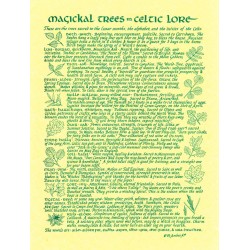 Magickal Trees in Celtic Lore Pagan Poster